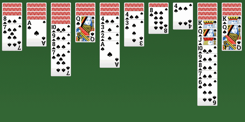 Spider Solitaire - sequence